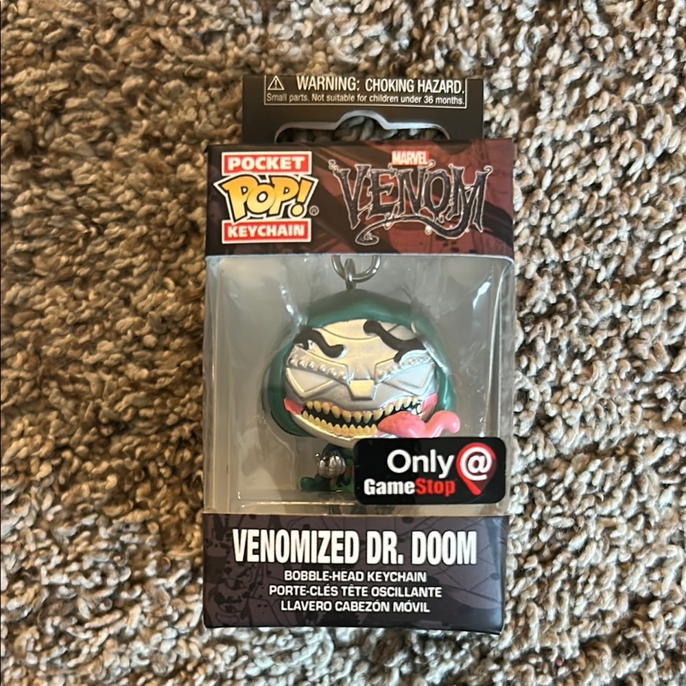 Marvel Venomized Dr. Doom Keychain - Green